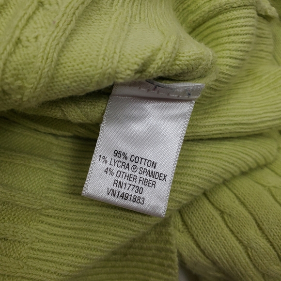 merona xl apple green knit sweater ( 5 for $20 ) - Picture 6 of 8